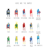 Пиксельная коллекция супергероев и суперзлодеев (12 фото)